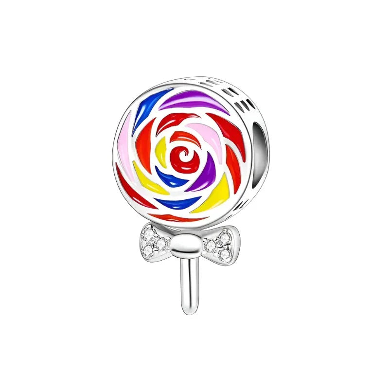 Christmas Candy Charm for bracelets & necklaces β festive candy cane holiday jewelry gift