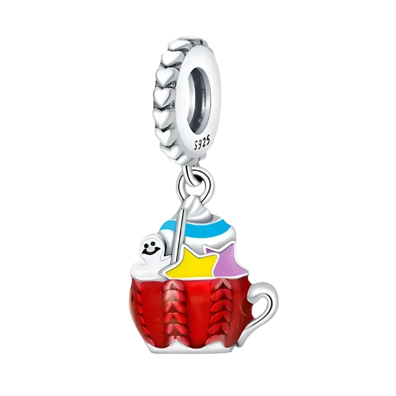 Mirisoul Christmas Cup Charm — holiday-themed jewelry charm shaped like a festive cup for charm bracelets
