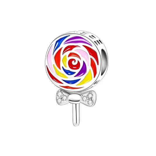 Christmas Candy Charm for bracelets & necklaces – festive candy cane holiday jewelry gift