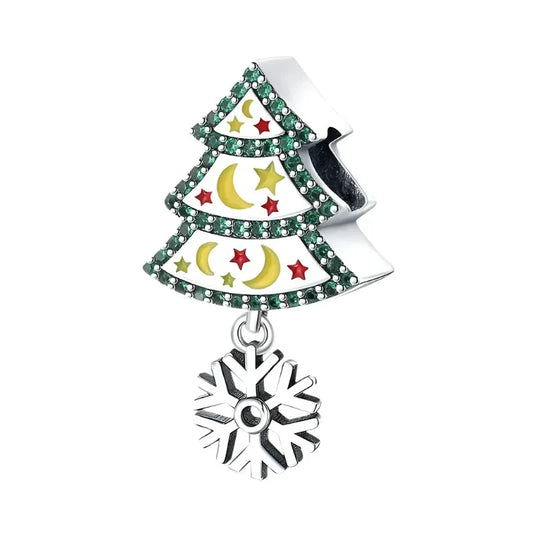 Christmas Dangle Tree Charm for bracelets & necklaces – sparkling holiday jewelry gift idea