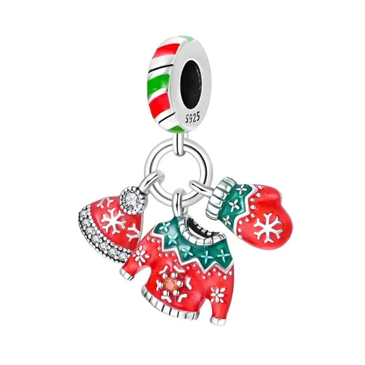 Christmas Family Charm – meaningful family-themed festive jewelry gift for bracelets & necklaces
