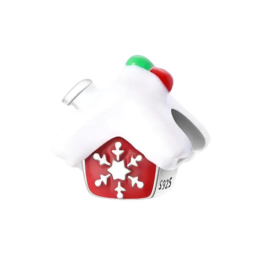 Christmas Winter Home Charm – festive holiday home jewelry for bracelets or necklaces
