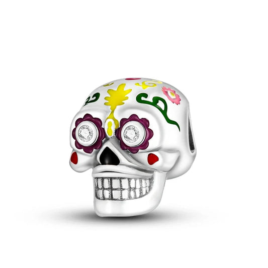 Sterling silver Halloween Culture Charm—cultural symbol meets spooky seasonal jewelry at Mirisoul Jewelry Shop.