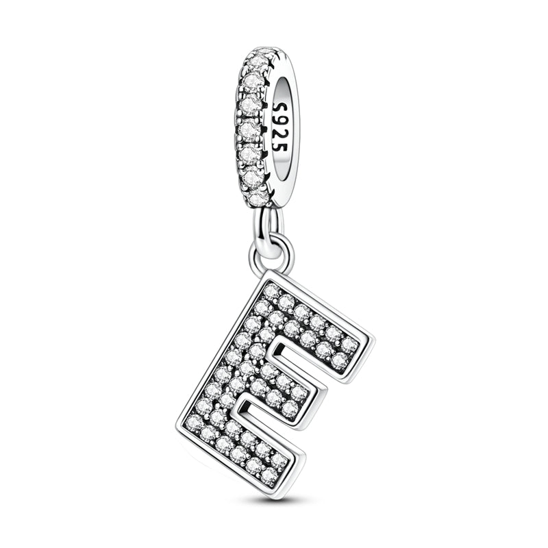 Sparkling Letter Charm