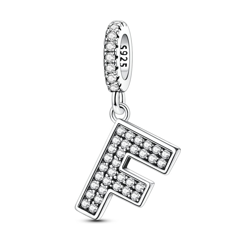 Sparkling Letter Charm