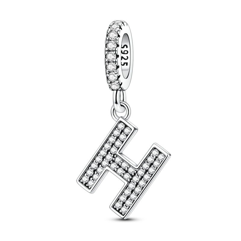 Sparkling Letter Charm