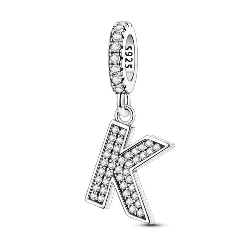 Sparkling Letter Charm