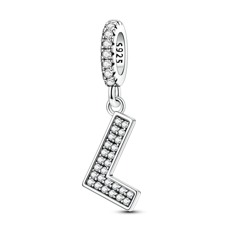 Sparkling Letter Charm