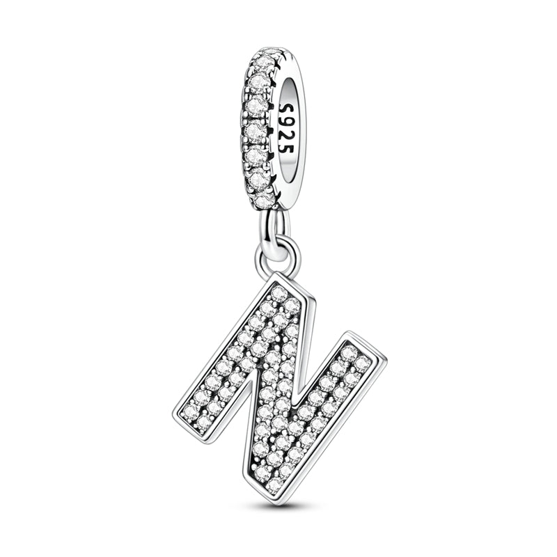 Sparkling Letter Charm