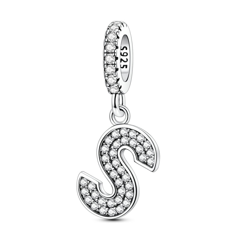 Sparkling Letter Charm