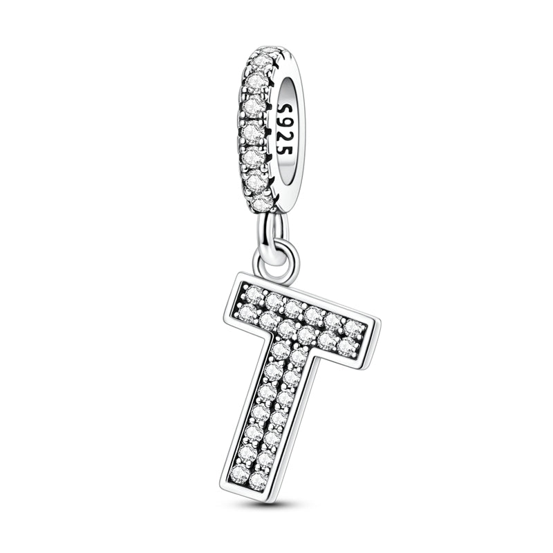 Sparkling Letter Charm