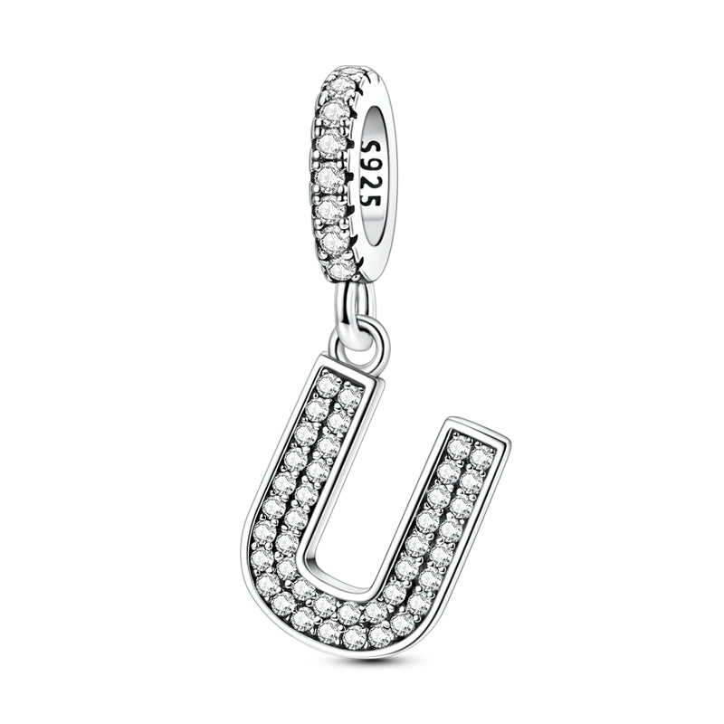 Sparkling Letter Charm