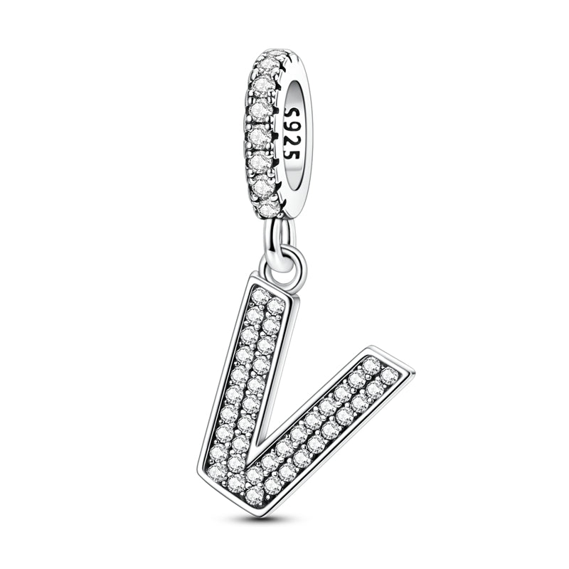 Sparkling Letter Charm