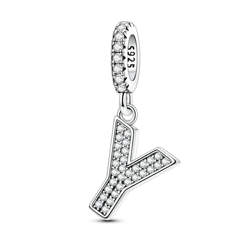 Sparkling Letter Charm