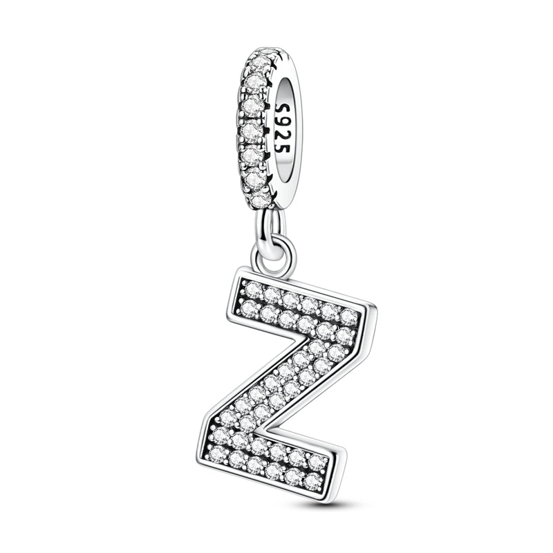 Sparkling Letter Charm