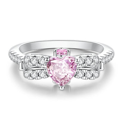 Bow Heart Ring