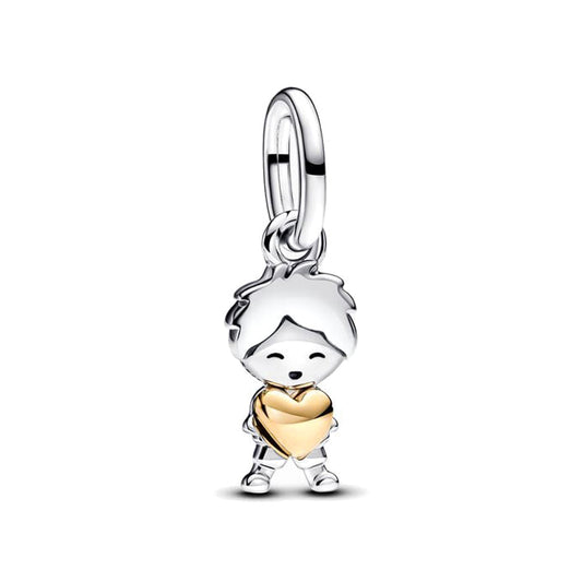 Hug Heart Boy & Girl Charm
