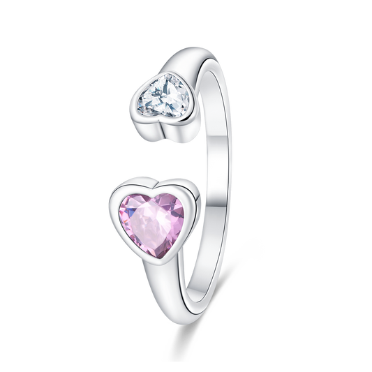 Double Heart Ring