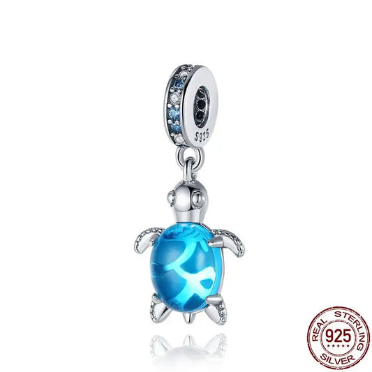 Aqua Turtle Charm