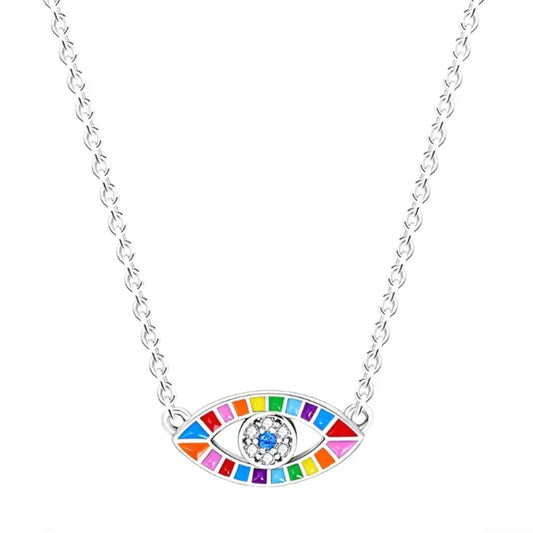 Rainbow Eye Necklace