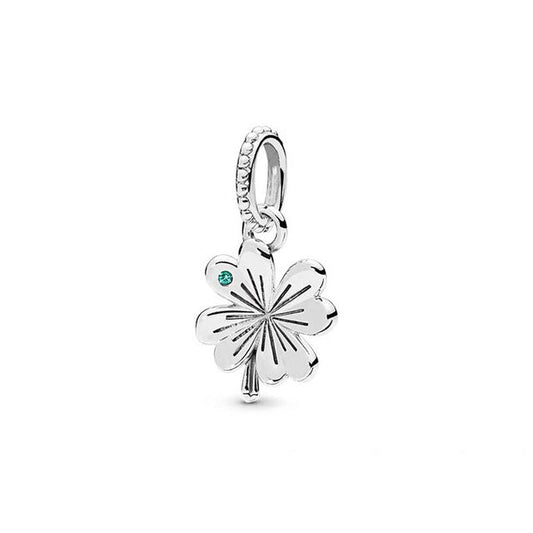 Simple four-leaf Clover Charm